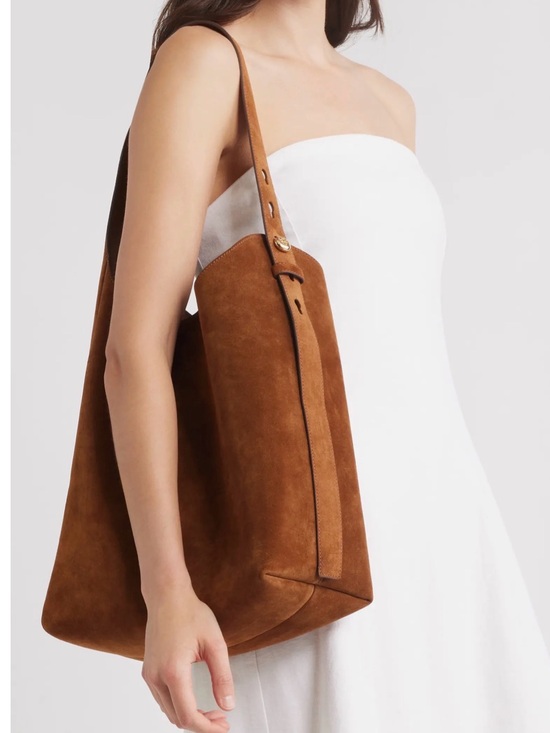 Tory Burch Handbags - Tory Burch Women's Suede Hobo Bag in Cognac Brown